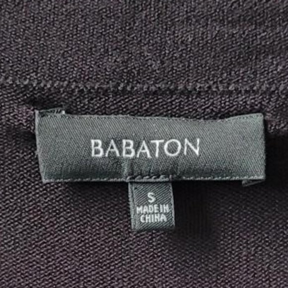 Aritzia Babaton Black Rayon Cowl Neck Long Sleeve - Picture 7 of 8